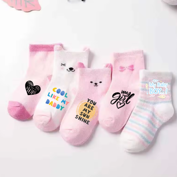 DIY DESIGN Kids Baby Socks Personalised