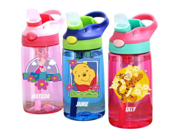 Winnie The Pooh Theme Drink Bottles Personalised Bottle Kids