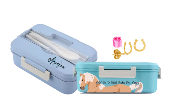 Equine Lunchbox Design Personalised Horse Lunchbox + Free Gift